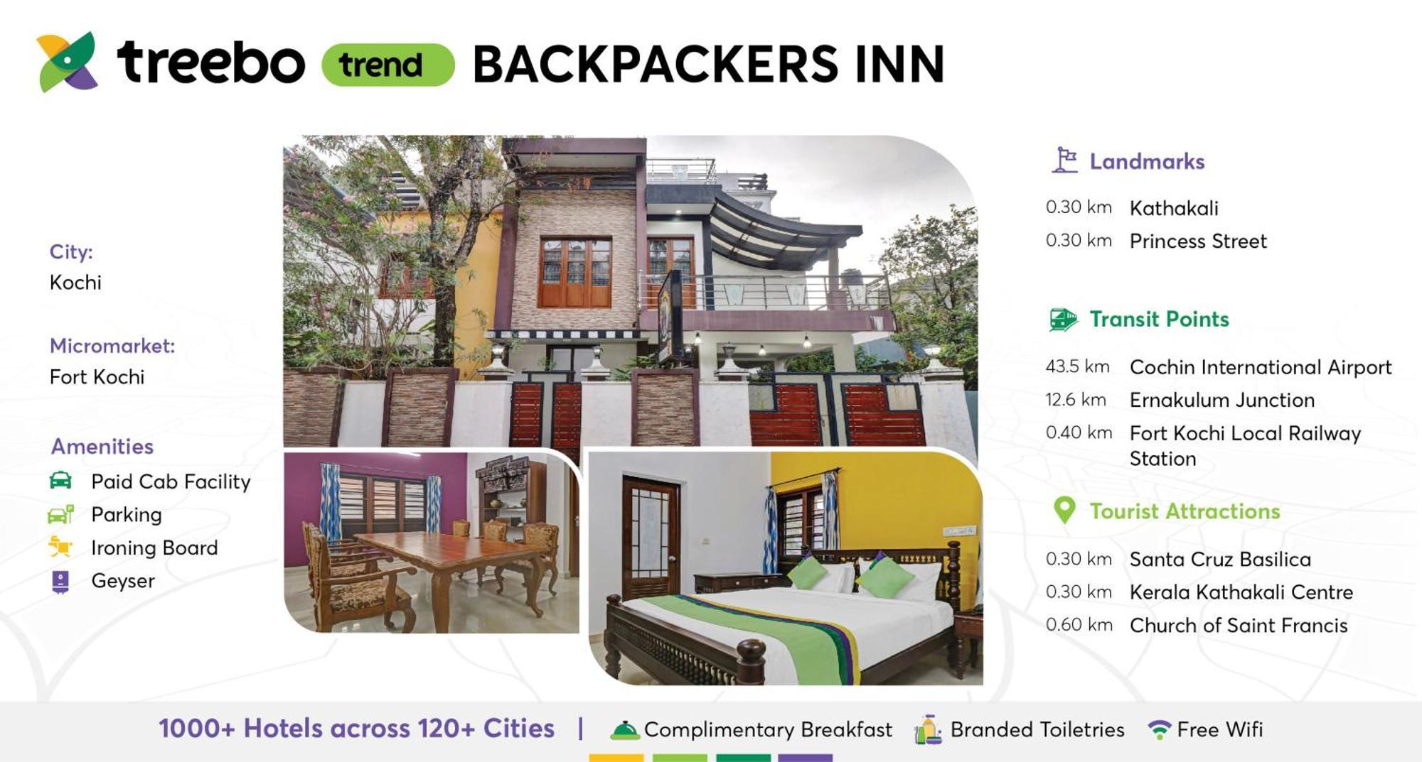 Treebo Backpackers Inn Kochi Exteriér fotografie